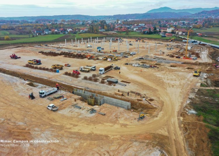 FOTO/VIDEO Pogledajte spektakularne snimke s gradilišta novog Rimac kampusa