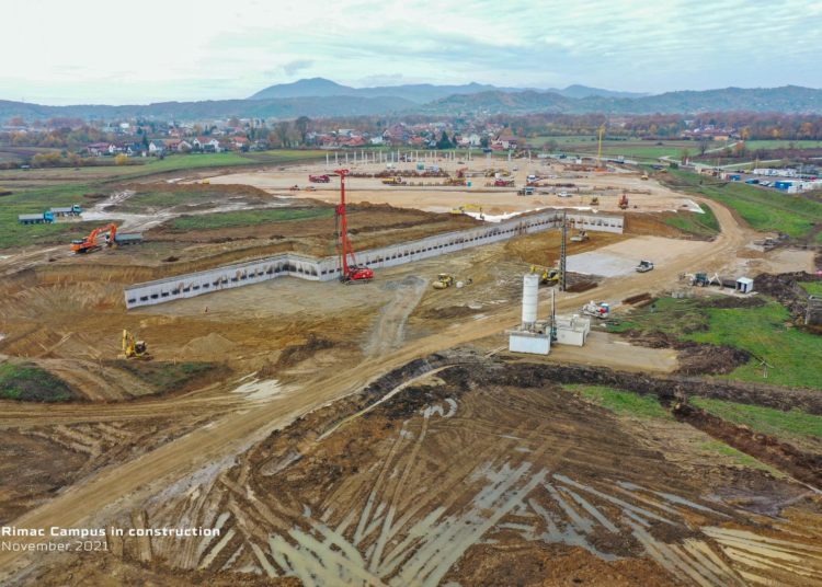 FOTO/VIDEO Pogledajte spektakularne snimke s gradilišta novog Rimac kampusa