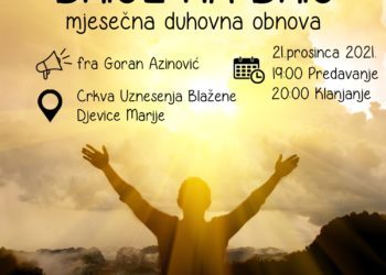 Najava: U utorak mjesečna duhovna obnova na Brigu