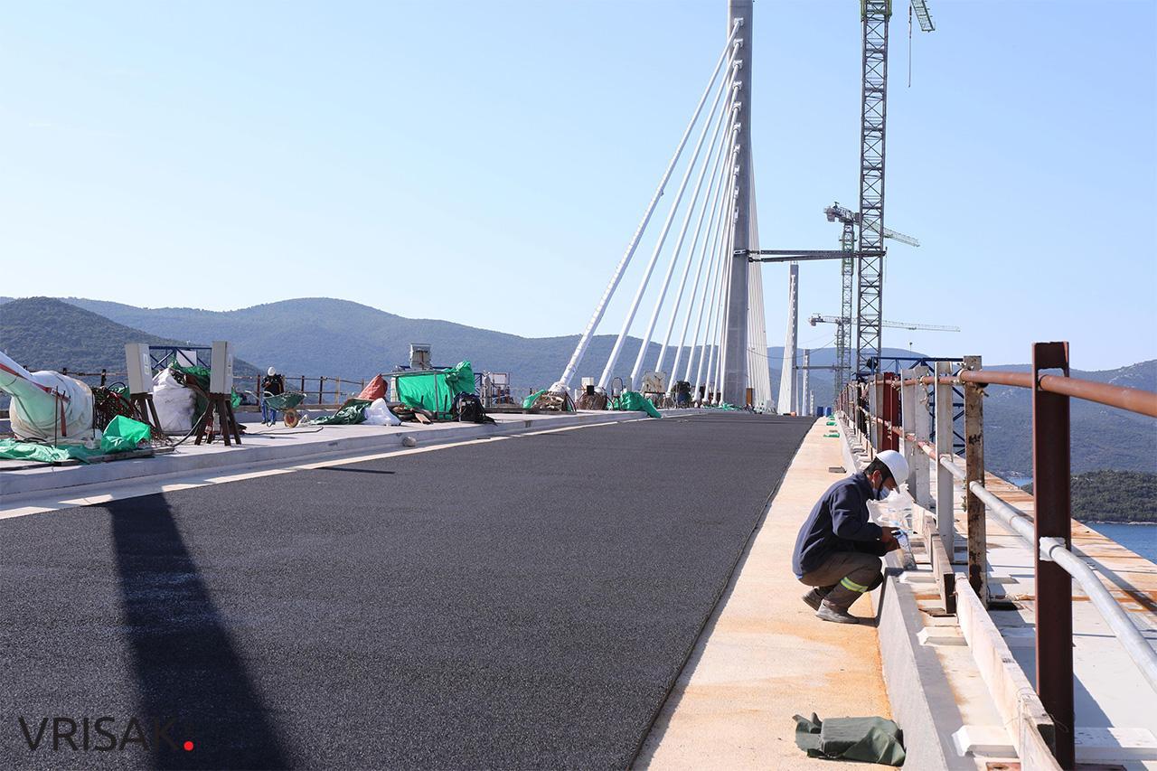 Završni radovi na Pelješkom mostu: Asfalt, vjetrobrani…