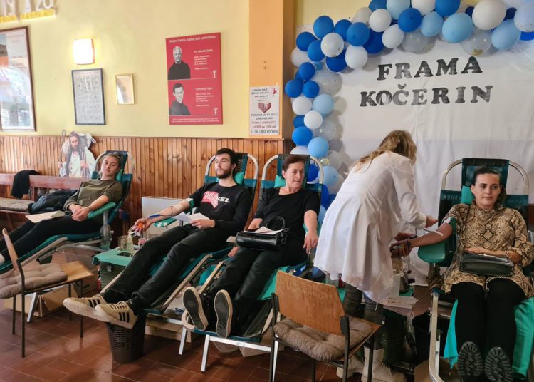 Kočerin: Prikupljeno 35 doza krvi