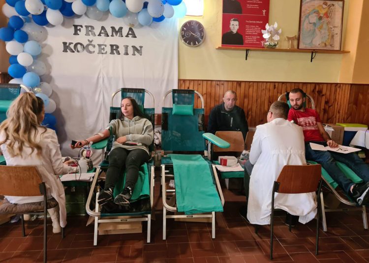 Kočerin: Prikupljeno 35 doza krvi