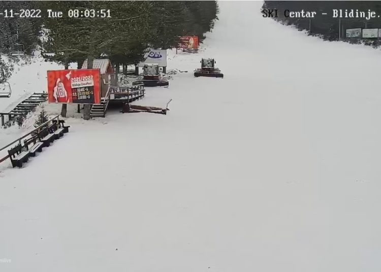 Na Blidinju palo malo snijega, pogledajte trenutnu situaciju