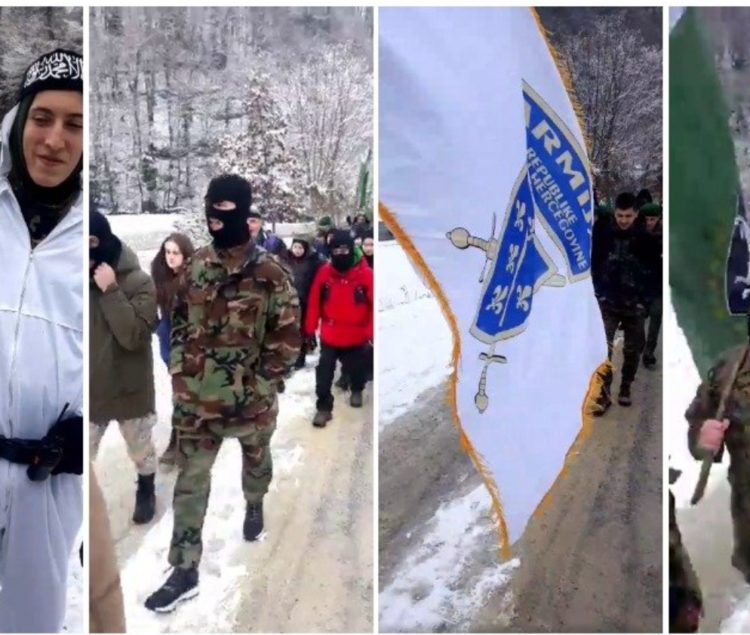 Uznemirujući marš u Bužimu: Uniformirani, s fantomkama i zelenim beretkama, uzvikivali “Alahu ekber”