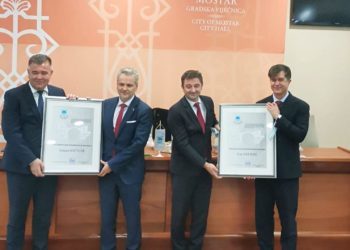 Počasni građani Grada Mostara postali su Johann Sattler i Eric Nelson