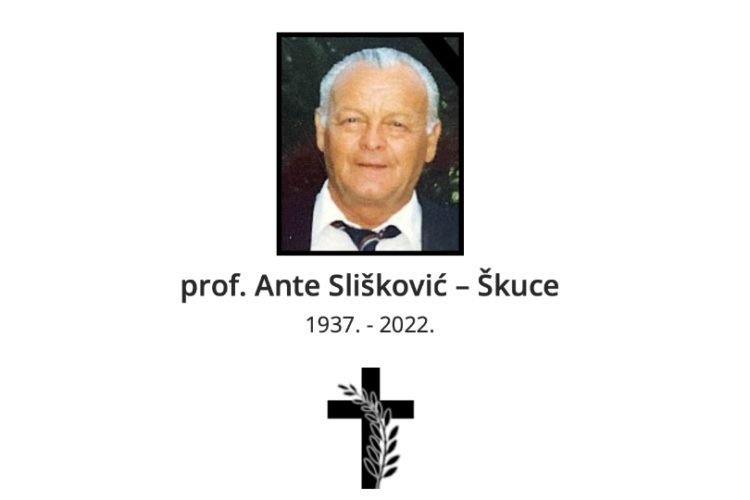 Preminuo poznati širokobriješki profesor Ante Slišković Škuce