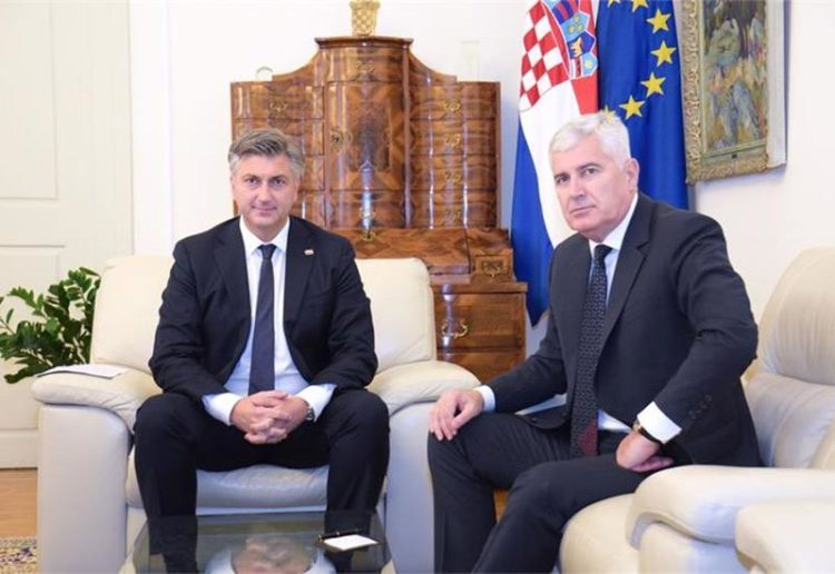 Sastanak Plenković – Čović: ”Izmjene Izbornog zakona važne za funkcionalnost BiH”