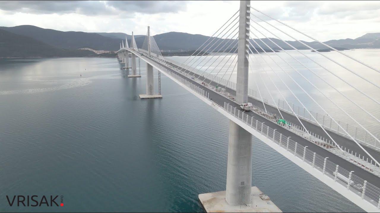 Pogledajte kako je izgledalo veliko testiranje izdržljivosti Pelješkog mosta