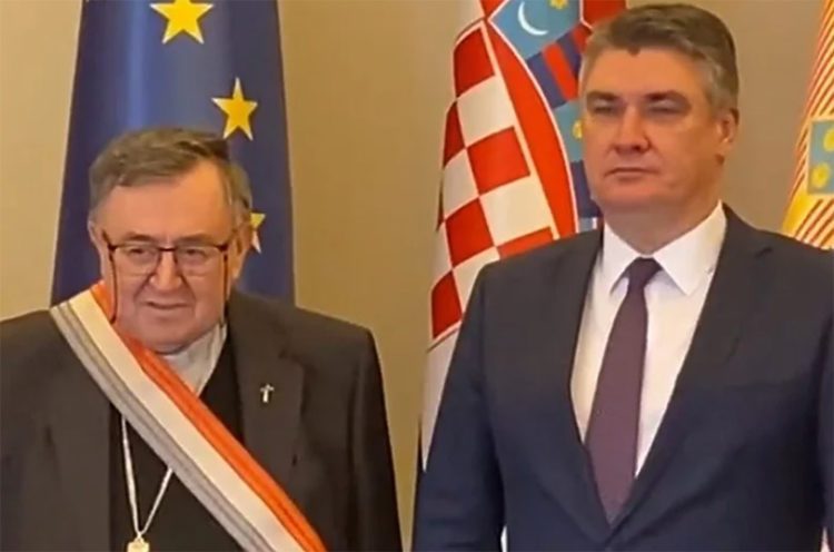 Milanović odlikovao kardinala Puljića