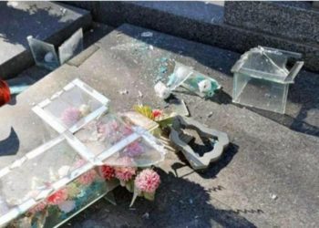 U Vrapčićima kod Mostara oskvrnuto više grobnica u katoličkom groblju