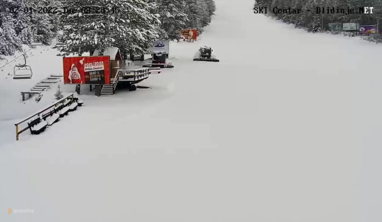 Na Blidinju pada snijeg, temperatura ispod nule