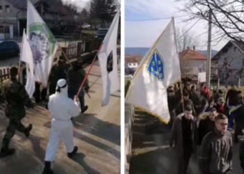 Nove snimke iz Bužima: Uzvikuje se “Allahu ekber” i “Tekbir”, u povorci i uniforme Oružanih snaga BiH