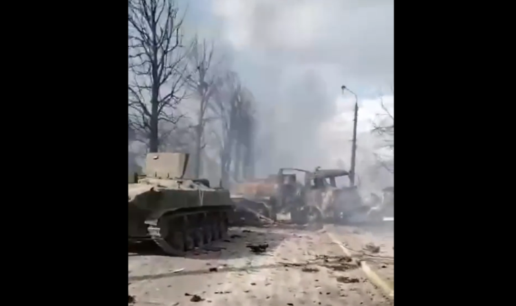 VIDEO/Pogledajte kako su uništene ruske postrojbe u okolici Kijeva