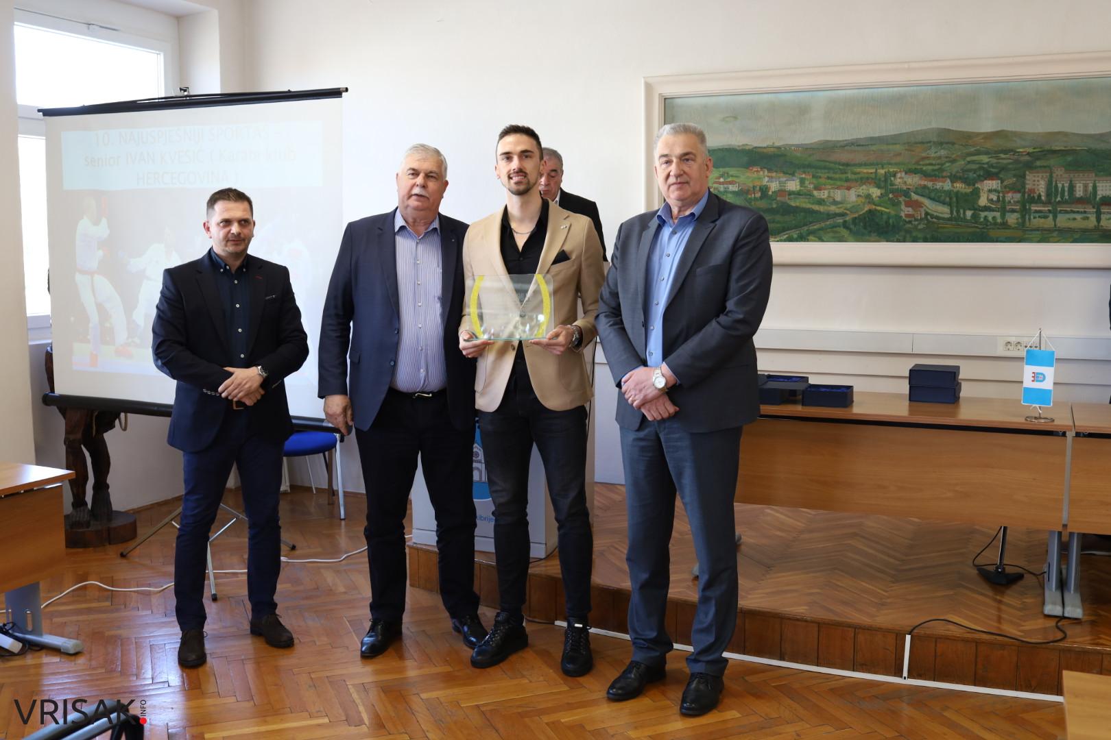 Ivan Kvesić i Branka Bagarić izabrani za najbolje športaše Grada Širokog Brijega