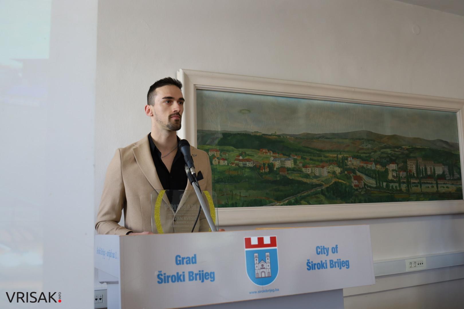 Ivan Kvesić i Branka Bagarić izabrani za najbolje športaše Grada Širokog Brijega