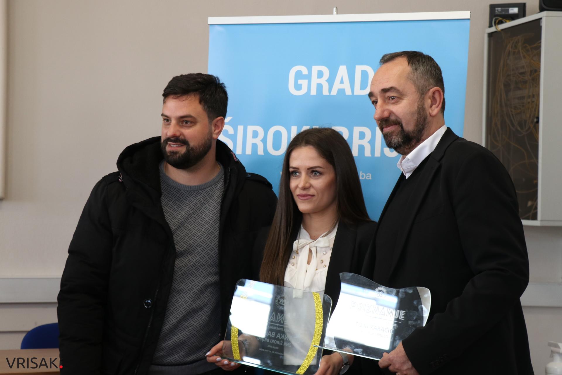 Ivan Kvesić i Branka Bagarić izabrani za najbolje športaše Grada Širokog Brijega