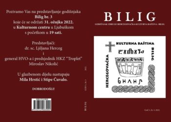 Ljubuški: Večeras predstavljane trećeg broja godišnjaka “Bilig”