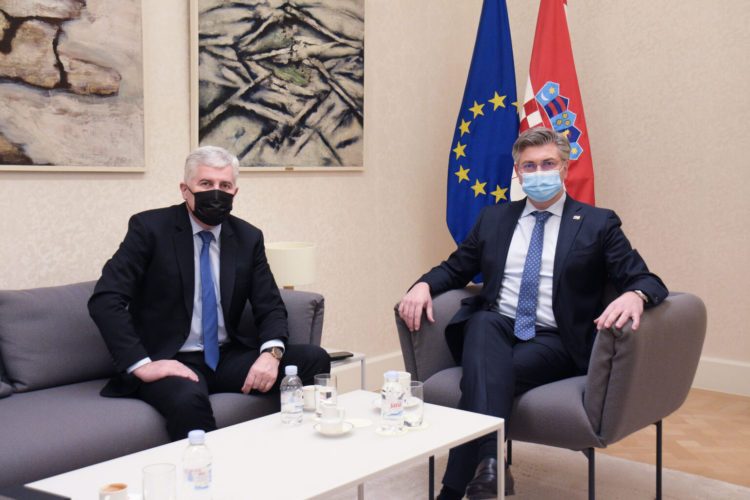Čović i Plenković osudili agresiju na Ukrajinu, sigurnost i europska perspektiva BiH zajednički prioritet