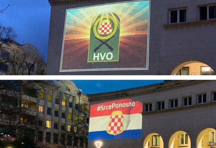 Obilježja HVO-a i zastava hrvatskog naroda u BiH na Kosači