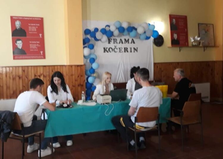 Na Kočerinu prikupljeno 27 doza krvi