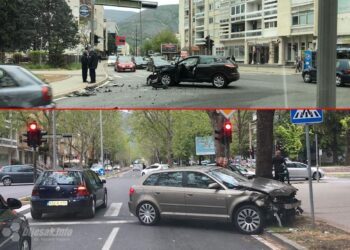Dvije osobe ozlijeđene u teškom sudaru na mostarskoj Aveniji