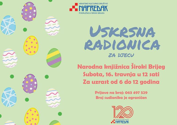 Uskrsna radionica za djecu u Širokom Brijegu