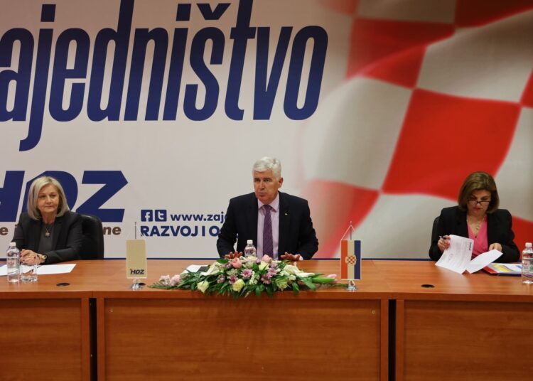 Predsjedništvo HDZ BiH na današnjoj sjednici usvojilo sedam zaključaka