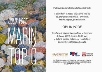 Otvorenje izložbe „Oblik vode“ umjetnika Marina Topića