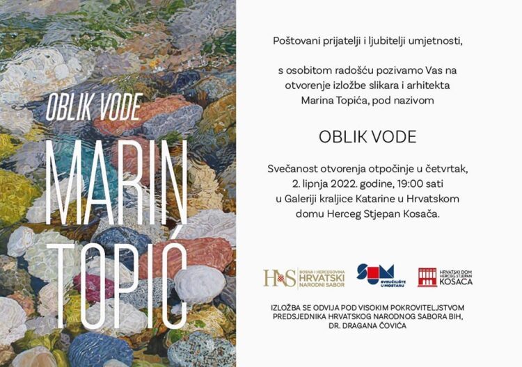 Otvorenje izložbe „Oblik vode“ umjetnika Marina Topića