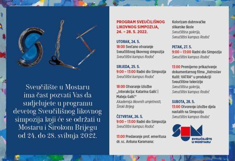 Najava: Otvorenje 9. Sveučilišnoga likovnog simpozija