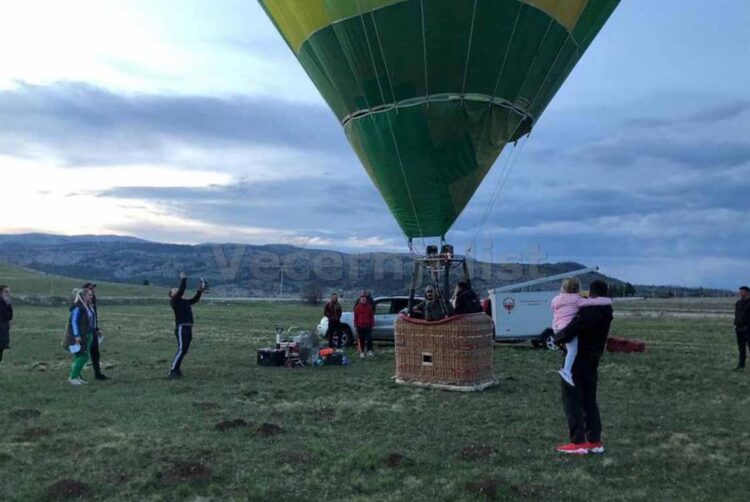 Na Blidinju testiran prvi balon na vrući zrak