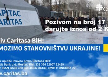 Poziv Caritasa BiH za pomoć pučanstvu Ukrajine