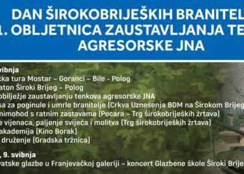 NAJAVA: Dan širokobrijeških branitelja i 31. obljetnica zaustavljanja tenkova agresorske JNA