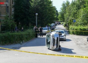 Nesreća na Dobrinji: Desetogodišnjem djetetu se bore za život, vozač uhićen