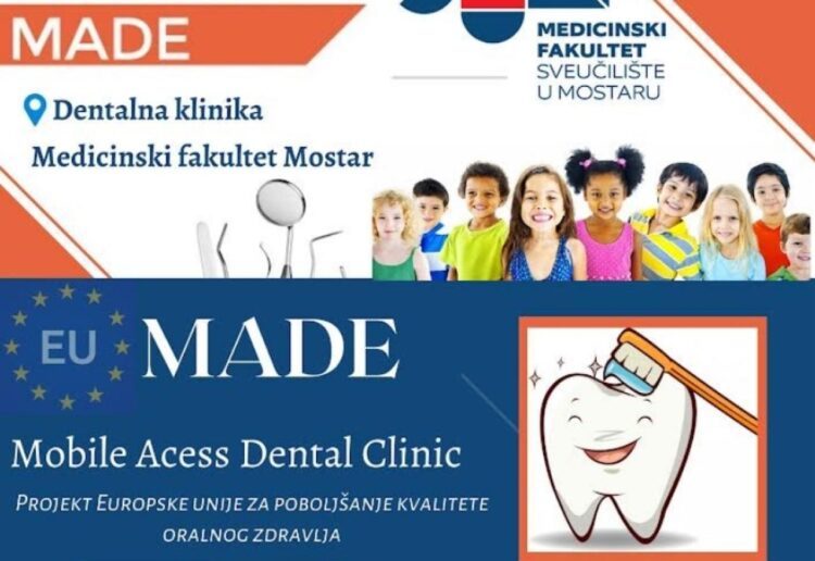 Besplatno zalijevanje fisura za mališane iz HNŽ-a i ŽZH-a