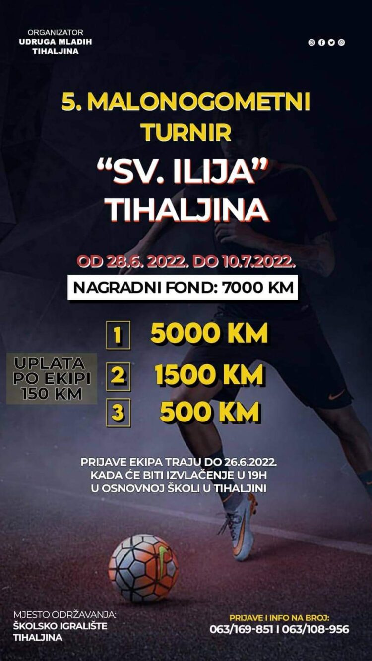 Najava: Peti malonogometni turnir “Sv. Ilija” Tihaljina