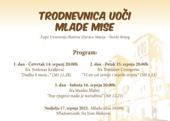 U nedjelju mlada misa fra Ivanu Sliškoviću