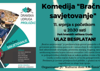 Najava: Predstava “Bračno savjetovanje” u Grudama