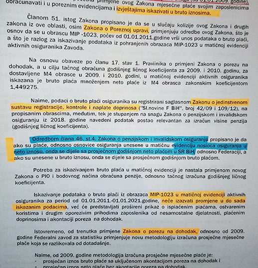 HRS Široki Brijeg tvrdi: Zavod MIO/PIO nezakonito je umanjio iznose mirovina