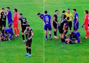 Luka Begić se dva puta srušio, odvezen u bolnicu, ali nije ozbiljnije ozlijeđen