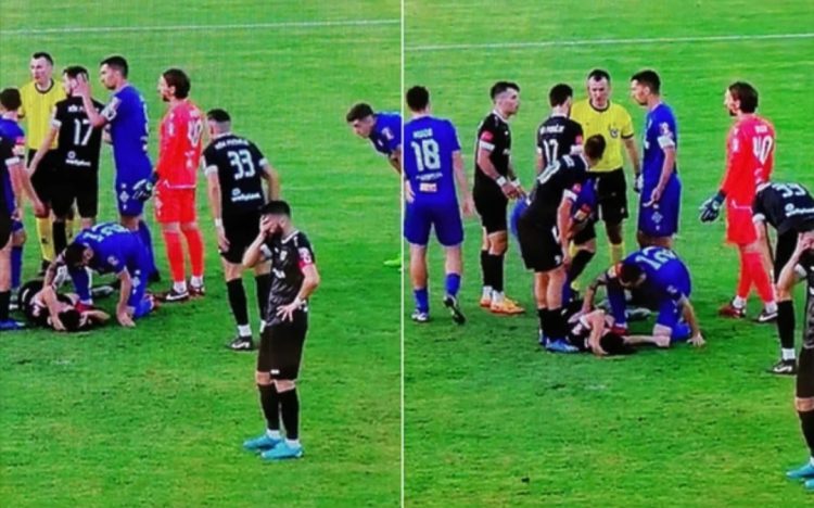 Luka Begić se dva puta srušio, odvezen u bolnicu, ali nije ozbiljnije ozlijeđen