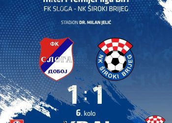 Široki Brijeg i Sloga podijelili bodove