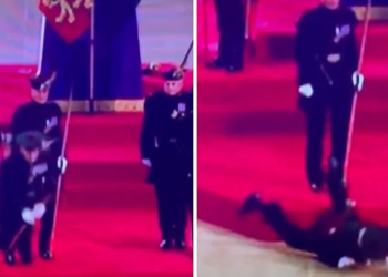 Stražar pao i udario glavom o pod kraj lijesa kraljice Elizabete