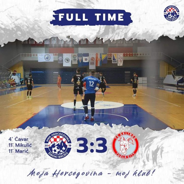 MNK Hercegovina – FC Salines Tuzla 3:3
