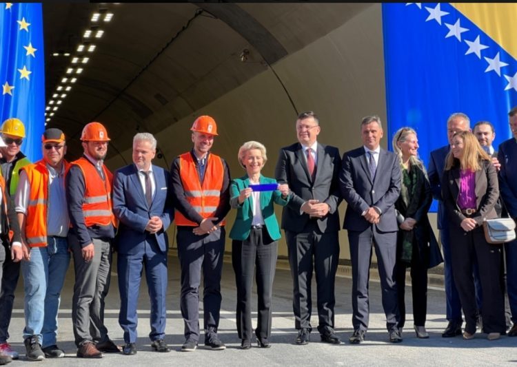 Von der Layen presjekla svečanu vrpcu i otvorila dionicu Koridora 5C Tarčin – Ivan