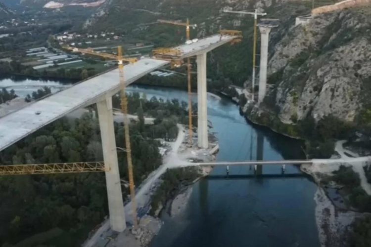 Pogledajte kako izgleda najveći most u BiH: Objavljena je snimka impozantne građevine koja se proteže nad kanjonom Neretve