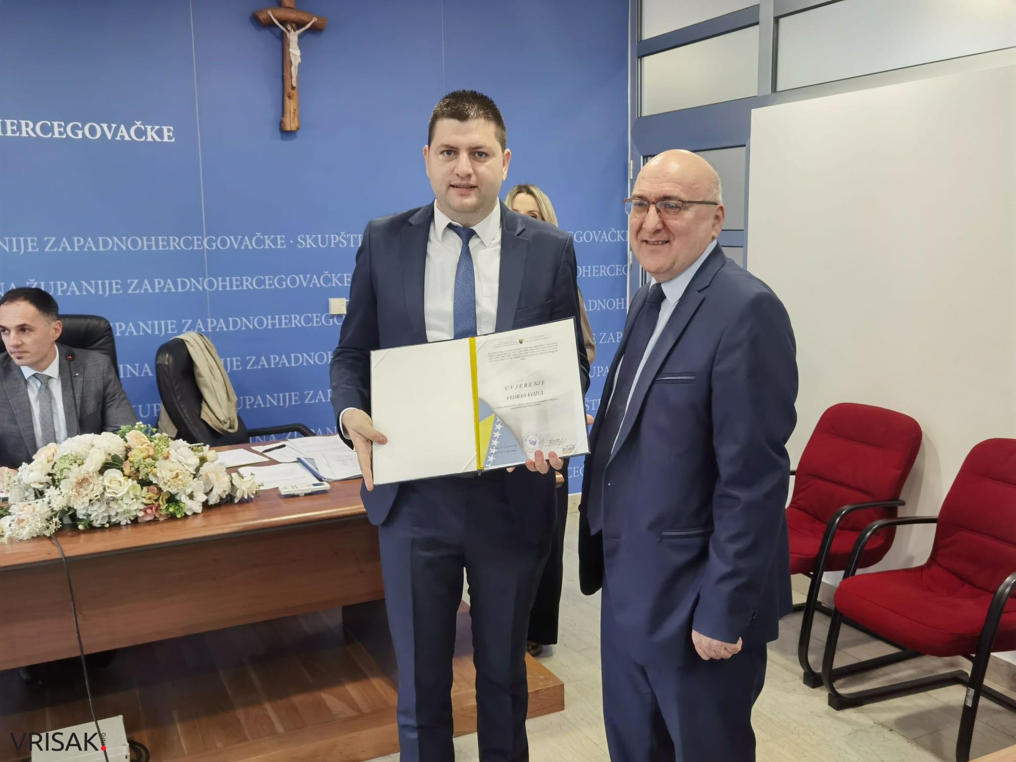 Održana konstituirajuća sjednica Skupštine ŽZH: Ivan Damjanović predsjednik Kluba Hrvata