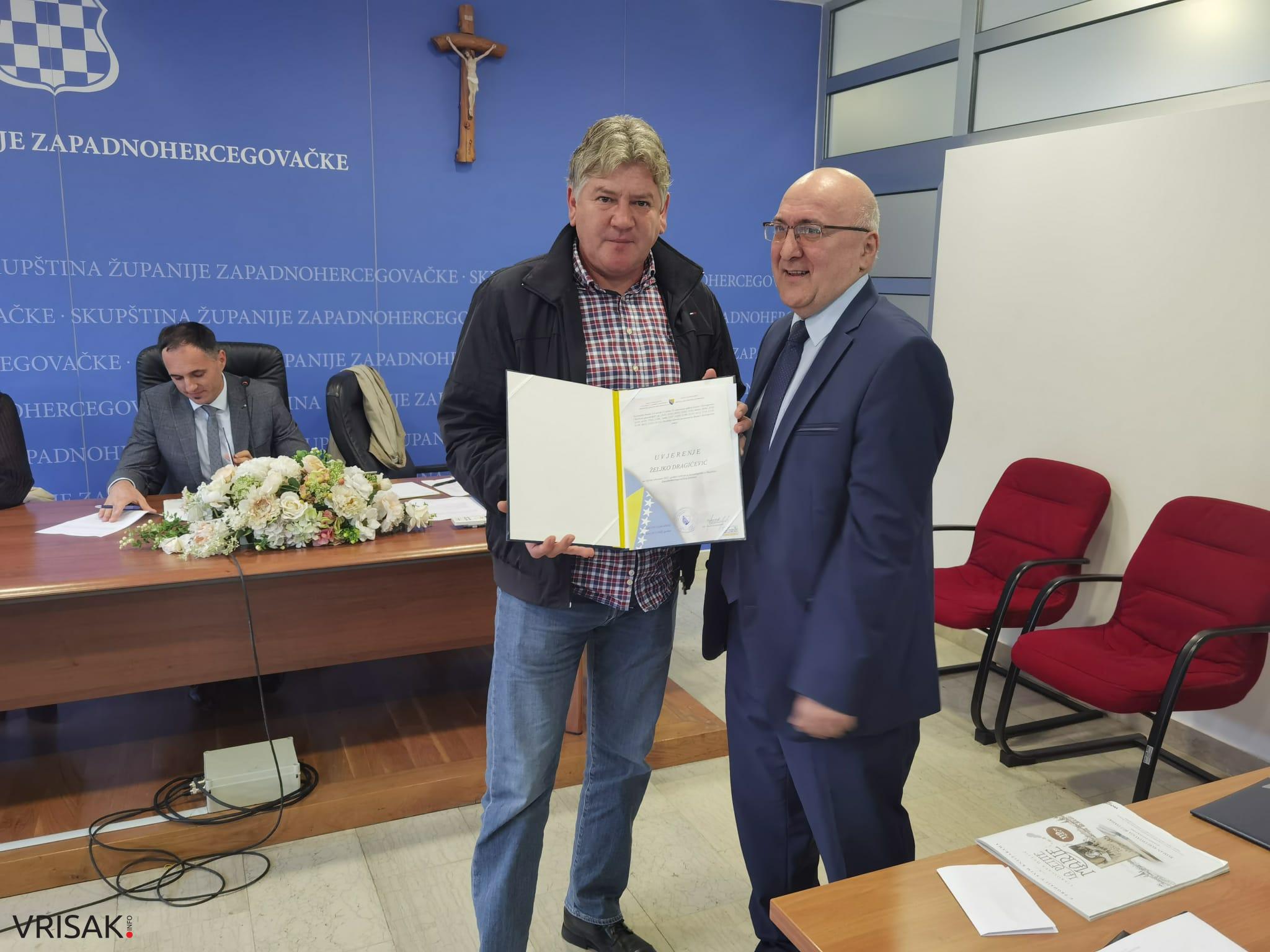 Održana konstituirajuća sjednica Skupštine ŽZH: Ivan Damjanović predsjednik Kluba Hrvata