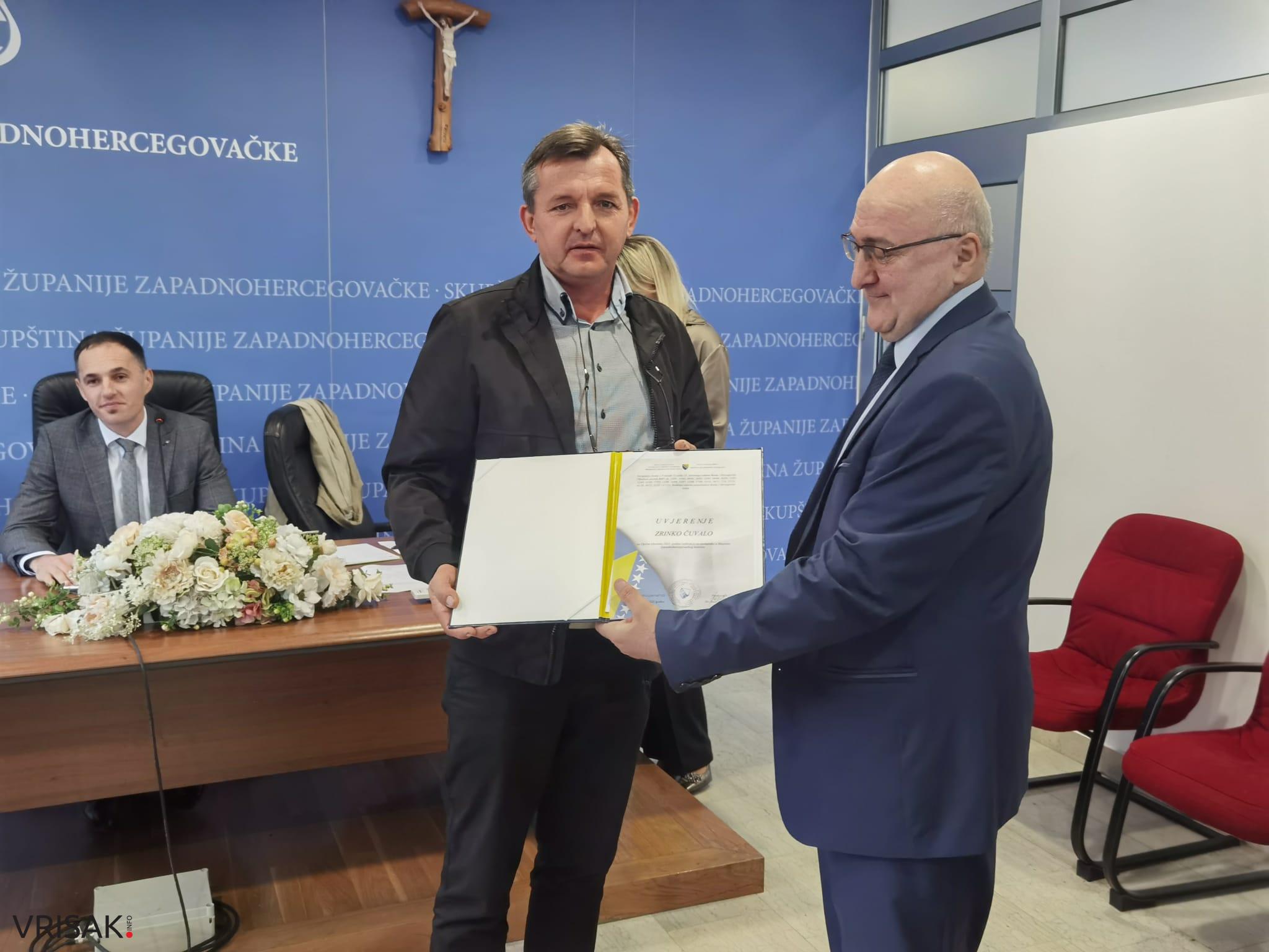 Održana konstituirajuća sjednica Skupštine ŽZH: Ivan Damjanović predsjednik Kluba Hrvata