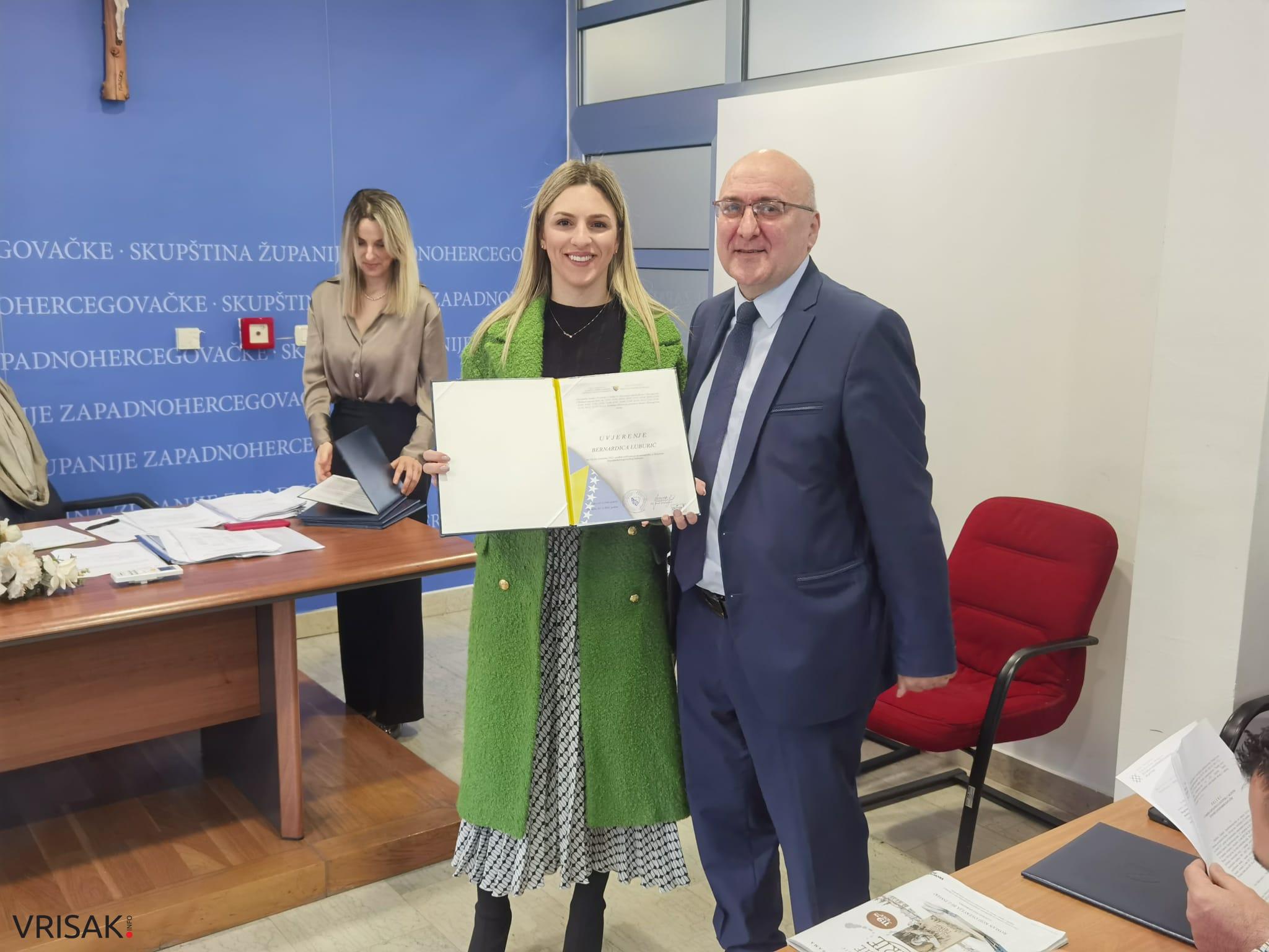 Održana konstituirajuća sjednica Skupštine ŽZH: Ivan Damjanović predsjednik Kluba Hrvata